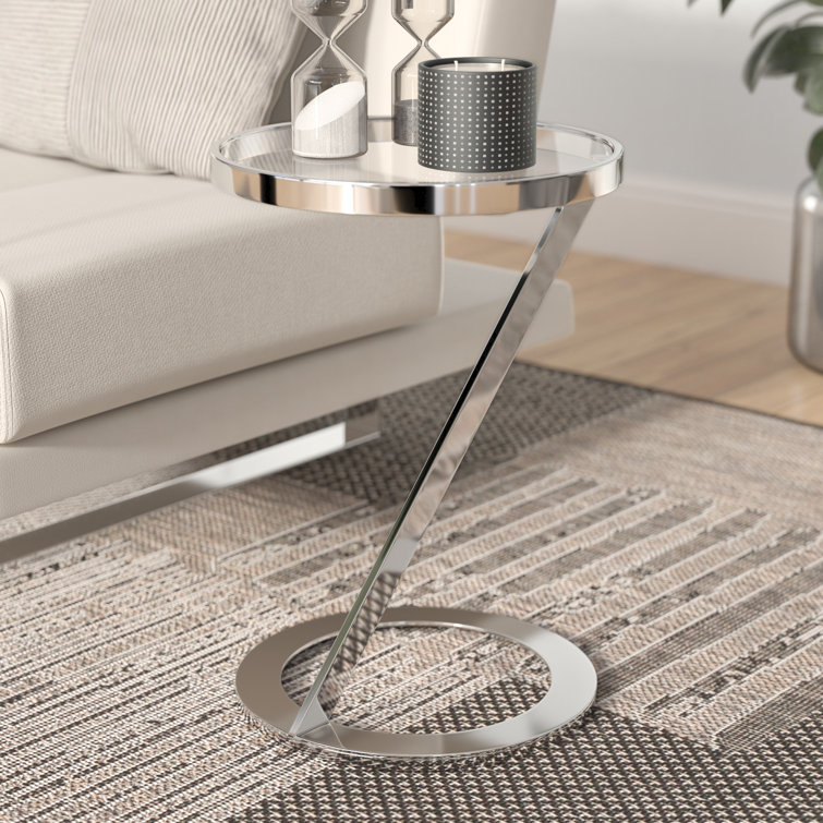 Wade Logan® Turner Glass C Table End Table & Reviews Wayfair